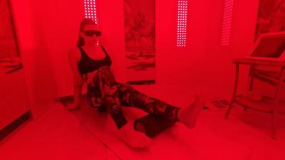 Strečing v soľnej kabínke - Kabínka Vitality