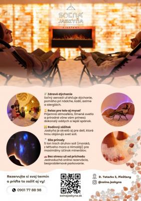 Soľná jaskyňa Piešťany - leták